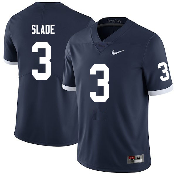 NCAA Nike Men's Penn State Nittany Lions Ricky Slade #3 College Football Authentic Throwback Navy Stitched Jersey FPM3098MP